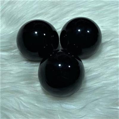 China Europe Natural Healing Stones Black Obsidian Crystal Ball For Home Sphere Fengshui Decoration for sale