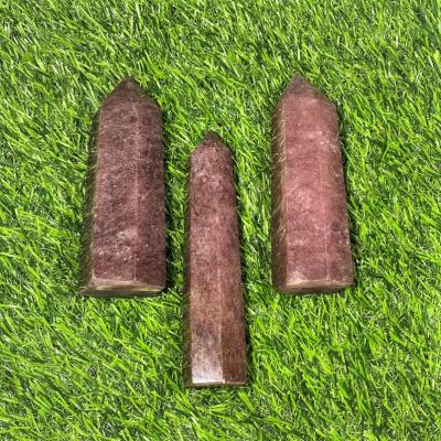 China Natural Healing Crystal Quartz Wands Strawberry Quartz from China Great Dots for Decoration for sale