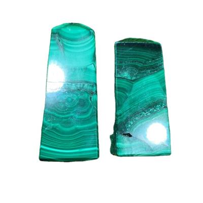 China Europe wholesale healing tower new product natural green malachite crystal stone point for decoration for sale