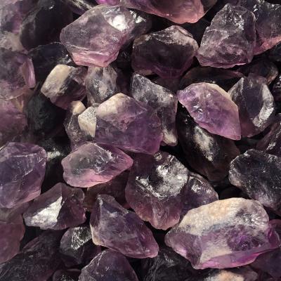 China Wholesale Hot Selling Raw Gemstone Crystal Gravel Unpolished Natural Amethyst Stones from China for sale