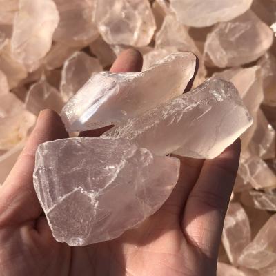 China China Rose Quartz Stone Treatment Wholesale Natural Rose Crystal Gravel Rolling Stone For Sale for sale