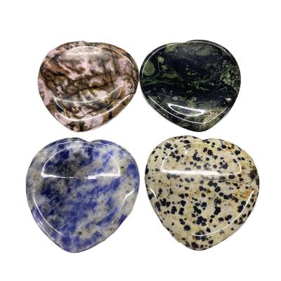 China Worry Stone China Wholesale Gemstone Palm Ceragem Jade Thumb Stone Heart Massage Kit for sale