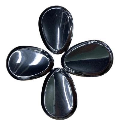 China China Wholesale Worry Stone Crystal Palm Black Polished Sharply The Thumb Stone For Healing for sale