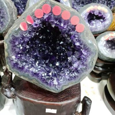 China China High Quality Purple Healing Amethyst Hot-selling Crystal Stone Hole For Decoration for sale