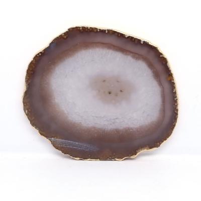 China Viet Nam Wholesale Natural Crystal Agate Mat Agate Slices Decorative For Quartz Cup Tablet Gifts for sale