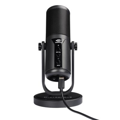 China Stable USB Microphone USB Metal Desktop Microphone for Game, Online Broadcasting Condenser Microphone for sale