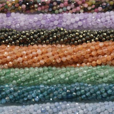 China Europe Manufacturer Wholesale 3MM Faded Small Beads Stone Crystal Labradorite Jewelry Beads Carved Handmade DIY for sale