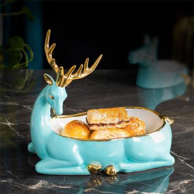 China Wholesale Viable High Quality Animal Home Decor Christmas Style Christmas Dish Fruit Dish Fruit Dish for sale