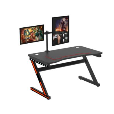 China Best Professional Foldable Top Black Gaming Desk PC Gaming Computer Desk for sale