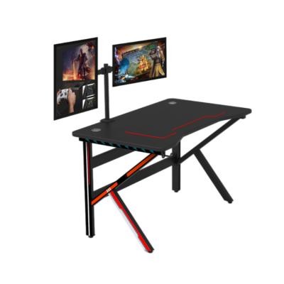 China Foldable Custom Design Desk Gaming One Piece Customized Black Professional Gaming Desk for sale