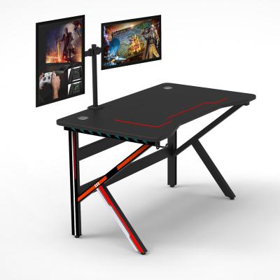 China Other Best Selling Game Table With Led Lights PC Laptop Gaming Desk for sale