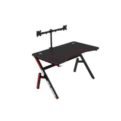 China Za Black Office Computer Desk Small Foldable Gaming Desk Modern Gaming Desk for sale