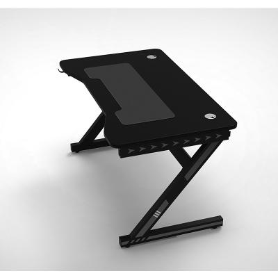 China New Hot Sale High Quality Foldable Price Computer Black Attractive Attractive Game Table With Led for sale