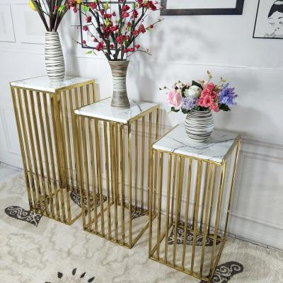 China Modern Expandable Planter Stand Plant Pots Around Flower Plant Stand Metal For Home Flower Stand Potted Decor Gold for sale