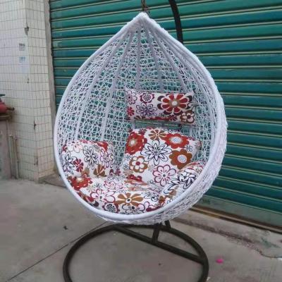 China 2021new Modern Custom Modern Outdoor Furniture Metal Eggs Hanging Swing Chair for sale