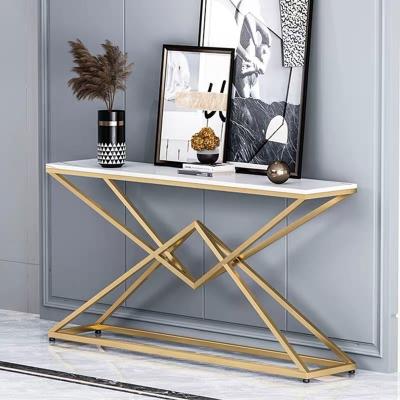 China (Other)Adjustable Living Room Furniture Metal Hallway Table For Home Decor Custom Console Table Perfect for sale