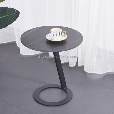 China Foldable Modern Side Table Living Room Furniture Metal Style Design Italian Modern End Table Bed Side Table for sale