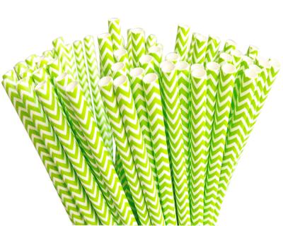 China Design Minimalist Hot Sale Chevron Disposable Biodegradable Paper Straws Paper Straws Paper Drinking Straw for sale