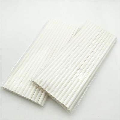 China 6*197mm Disposable Low Price Kraft White Bulk Wholesale Paper Straws for sale