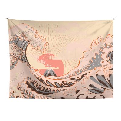 China Custom Tapestry Cartoon Nature Landscape Wall Tapestry Logo Printing Cotton Polyester Fabric Traditional Home Decor Tapestry Cloth for sale