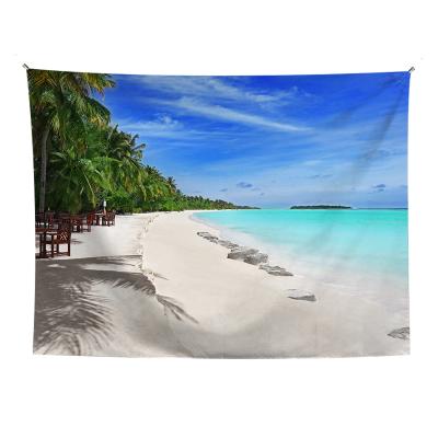 China New traditional Amazon TV background sofa tapestry beach towel home decor can print LOGO wall hanging decor for sale