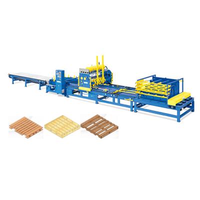 China Factory Stringer Wood Pallet Machine For Fully Automatic Nailing Full Pallet for sale