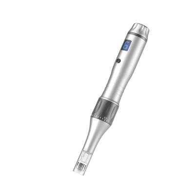 China Anti-puffiness ELON-YC logo printing size quality derma pen 6 levels free ship LCD screen microneedling dermapen professional derma pen for sale