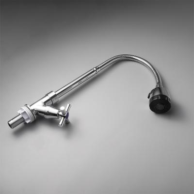 China Metered Faucets Wholesale Water Hose Cold-Hot Adjustable Water Volume Stainless Steel Kitchen Faucet Faucet Fitting for sale