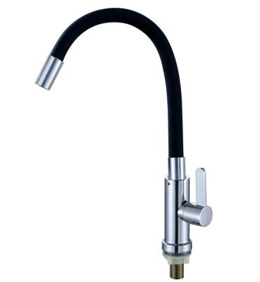 China Black Hose Kitchen Sink Faucet Adjustable Rotating Switch Faucets Fashion Plastic Basin Faucet for sale