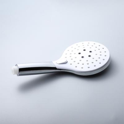 China Without Slide Bar Bathroom Luxury Round Handheld ABS Beauty Hair Salon Plastic Magic Showerhead UPC For Salon for sale