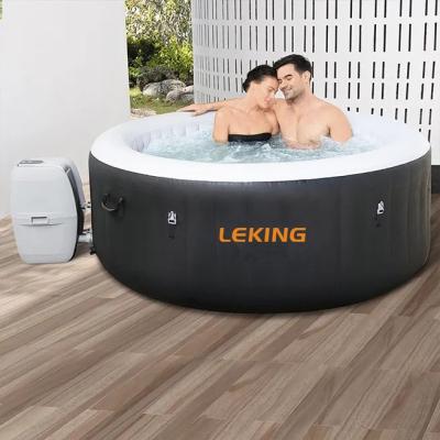 China SPA Hot-selling Modern Grateful 4 Person Air Massage Jet Adult Inflatable Hot Tub Round Shape for sale