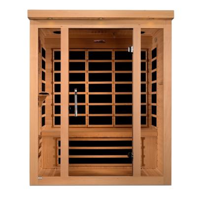 China Computer Control Panel CE OEM Prefab Wooden Mini Portable Personal Infrared Sauna Room Tent Factory Direct Sale for sale