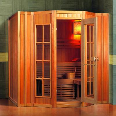 China With Transom Windows Saunaking For Harvia Traditional Wet Room 4-5 Person Sauna Electric Heater Two Layer Bench for sale