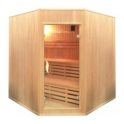 China With Traditional Wooden Transom Windows Hotselling 6 Persons Dry Steam Sauna Cabin Suits Room For Apartment, Villa for sale