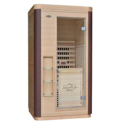 China Computer Control Panel Wholesale Price Sauna Indoor Room Far Infrared Ozone Sauna Cabinet For Two Person Enjoy Sauna for sale