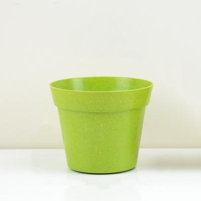 China Eco Friendly Biodegradable Free Samples Bamboo Fiber Garden Plant Flower Pot for sale