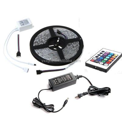 China Waterproof Hotel Head Light Strip 24 IR Remote/5M 300 LED 5050 SMD RGB LED Flexible for sale