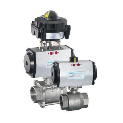 China Hot Products Pneumatic Flange Ball Valve Precision Manufacturing Pneumatic Actuator Ball Valve SR/DA for sale