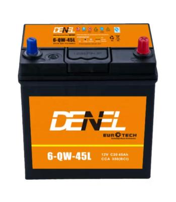 China Fast Start Sealed Lead Acid Din45 12v45ah Maintenance Free Baterias De Auto Car Engine Start Battery for sale