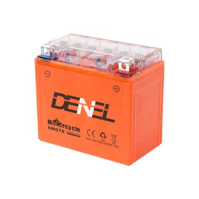 China New Rechargeable 12V Motorcycle Battery For Motorcycle 12V 7Ah 7mg7e GEL Battery Hot Selling Motorcycle Battery for sale