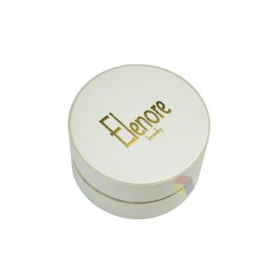 China Wholesale Custom Recyclable White Gift Round Jewelry Packaging Box for sale