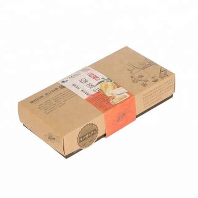 China Handmade Design Eco - Friendly Meat Pie Packaging Paper Box for sale