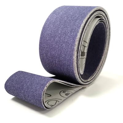 China New Arrival Factory Metal Grinding Or Polishing Purple Color Cubitron II Ceramic Abrasive Grinding Belt 3M Sanding Belts for sale