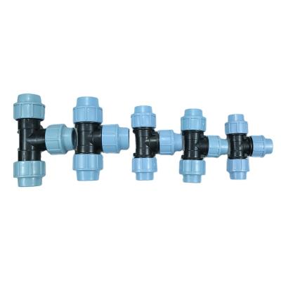 China PP SHIFANG Top Selling Quick Coupling HDPE Fittings pe Compression Reducing Tee for sale