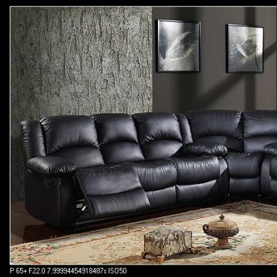 China High qulaity modern furniture corner 5 seater recliner leather recliner sofa for living room for sale