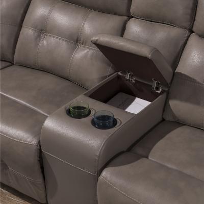 China 2021 L Shaped Extended Leisure Lounge Recliner Air Leather Sofa For Living Room for sale