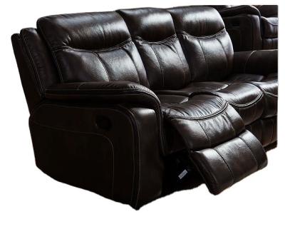 China 2021 Manual Contemporary Wall Recliner Chair Grain Leather Chair For Living Room Sofas for sale