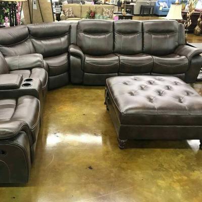 China 2022 Leather Sectional Sofa Air Stretch Living Room Sofa Set for sale