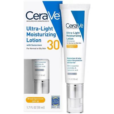 China Sunscreen Cerave SPF 30 Sunscreen Moisturizing Lotion with Hyaluronic Acid and Ceramide 1.7 Ounce for sale