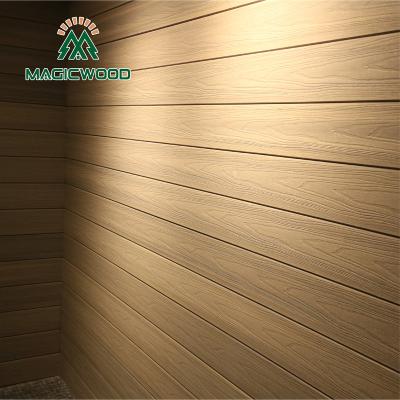 China Easy install best quality factory direct sales free shipping home project decorative wpc wall green wood engineered cladding for sale